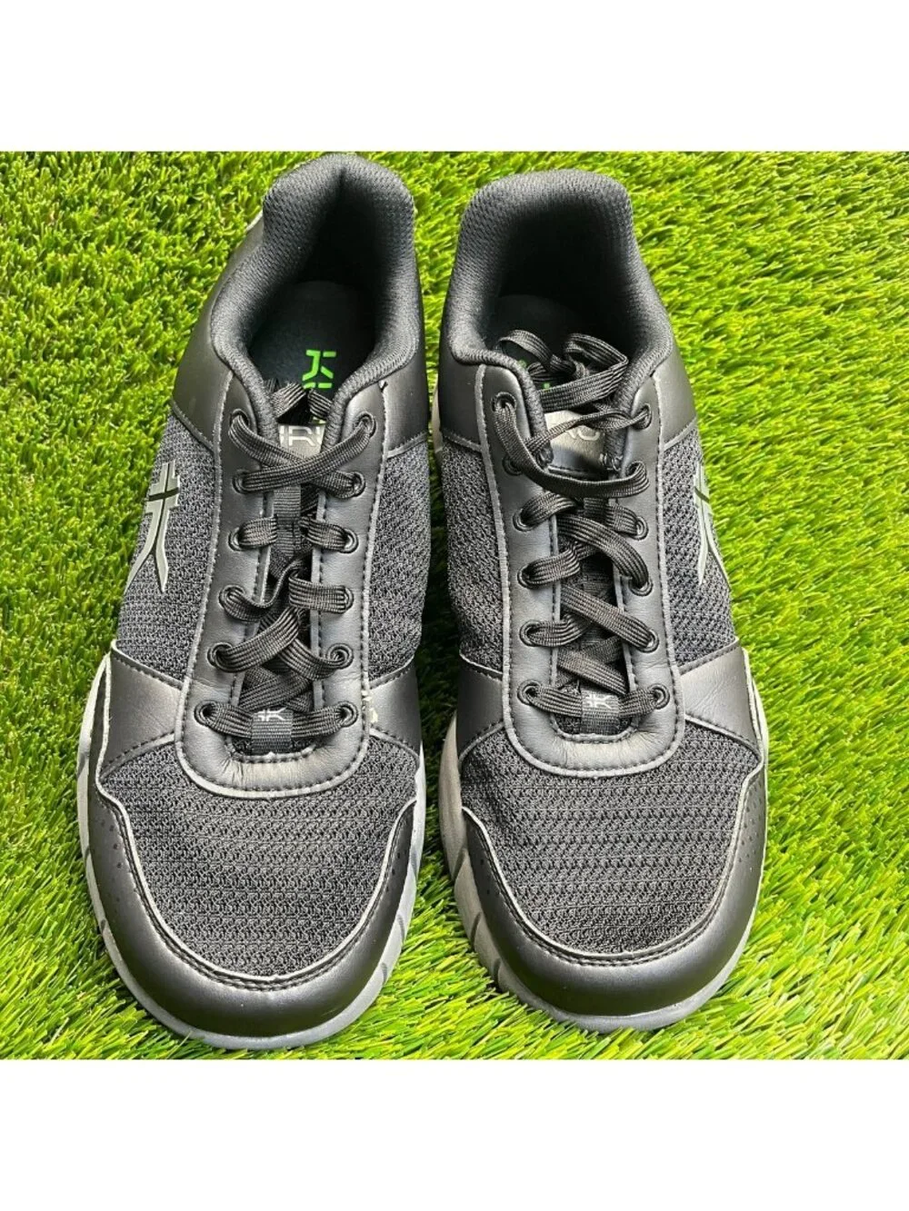 Kuru Quantum 2.0 Mens Size 10.5 Jet Black Gray Athletic Running Shoes Sneakers